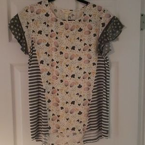 Matilda Jane short sleeved flutter sleeves blouse